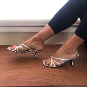 Brass Plum Nordstrom Butterfly sandals silver 7.5